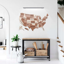 Load image into Gallery viewer, 3D USA Laser Cut Map 3D Map laser cut map us map
