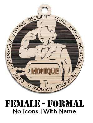 Air Force - Female - Class A - No Icons - Personalized Air Force