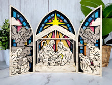 Load image into Gallery viewer, Arch Nativity Display Arch Nativity Scene Christmas Decoration Nativity Scene
