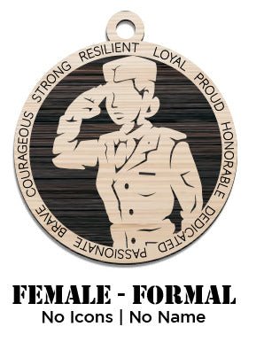 Custom - Air Force - Female - Class A - No Icons - Not Personalized - Ashby's Crafts and Gifts