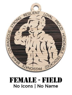 Custom - Air Force - Female - Field Uniform -No Icons - Not Personalized - Ashby's Crafts and Gifts