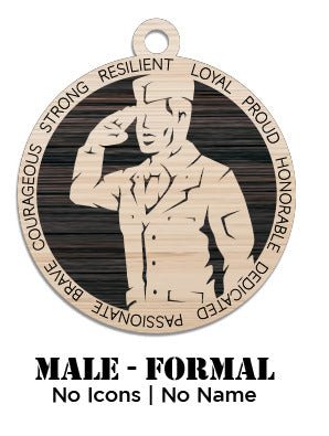 Custom - Air Force - Male - Class A - No Icons - Not Personalized - Ashby's Crafts and Gifts