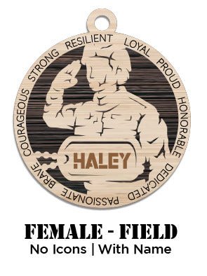 Custom - Army - Female - Field - No Icons - Personalized - Ashby's Crafts and Gifts