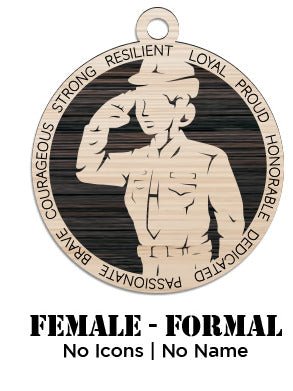 Custom - Coast Guard - Female - Class A - No Icons - Not Personalized - Ashby's Crafts and Gifts