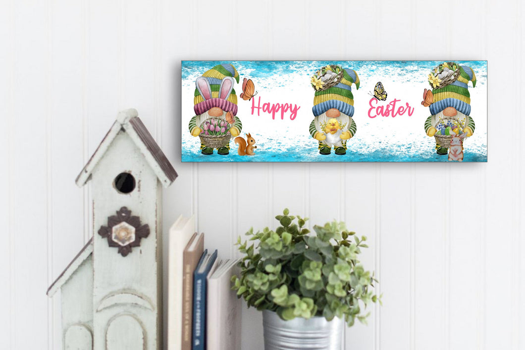 Custom - Happy Easter Gnomes and Friends Sign 15