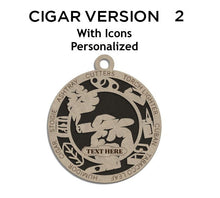 Load image into Gallery viewer, Custom - Jolly Good Time Ornaments cigar lovers ornament christmas ornaments
