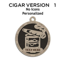 Load image into Gallery viewer, Custom - Jolly Good Time Ornaments cigar lovers ornament christmas ornaments
