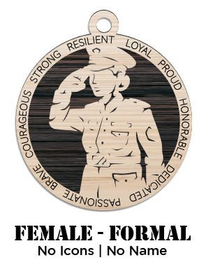Marines - Female - Class A - No Icons - Not Personalized Custom - Marines - Female - Class A - No Icons - Not Personalized