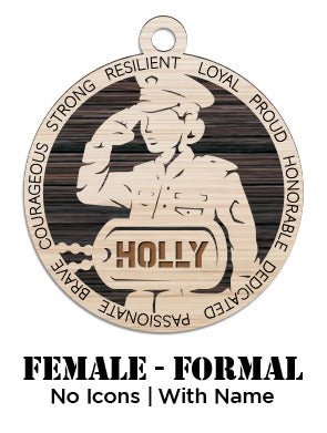 Custom - Marines - Female - Class A - No Icons - Personalized