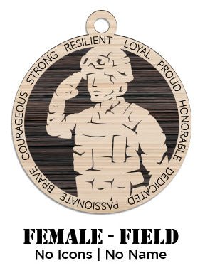 Custom - Marines - Female - Field - No Icons - Not Personalized