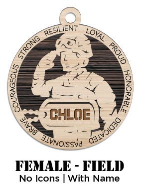Marines - Female - Field - With Icons - Personalized