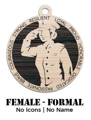 Navy - Female - Class A - No Icons - Not Personalized Female