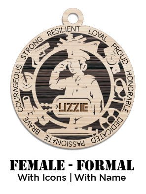 Navy - Female - Class A - With Icons - Personalized