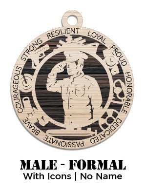 Navy - Male - Class A - With Icons - Not Personalized