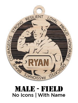 Navy - Male - Field Uniform - No Icons - Personalized