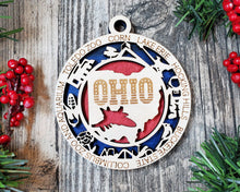 Load image into Gallery viewer, United States Christmas Ornaments christmas ornaments custom ornaments state ornament Ohio
