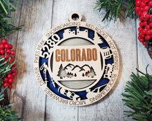 Load image into Gallery viewer, United States Christmas Ornaments christmas ornaments custom ornaments state ornament Colorado
