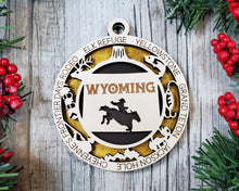 Load image into Gallery viewer, United States Christmas Ornaments christmas ornaments custom ornaments state ornament Wyoming
