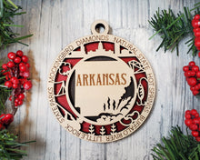 Load image into Gallery viewer, United States Christmas Ornaments christmas ornaments custom ornaments state ornament Arkansas
