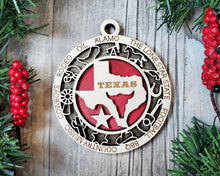 Load image into Gallery viewer, United States Christmas Ornaments christmas ornaments custom ornaments state ornament Texas
