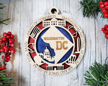 Load image into Gallery viewer, United States Christmas Ornaments christmas ornaments custom ornaments state ornament Washington D.C.
