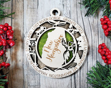 Load image into Gallery viewer, United States Christmas Ornaments christmas ornaments custom ornaments state ornament New Hampshire

