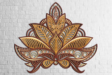 Load image into Gallery viewer, Lotus Flower Multi Layer Mandala Wall Art
